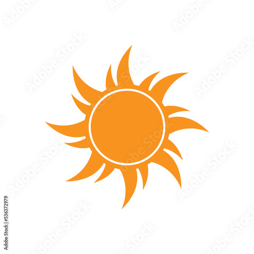 sun sign symbol icon vector illustration,on white background,