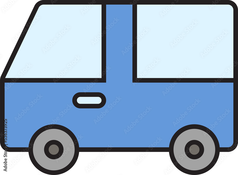 delivery van icon illustration