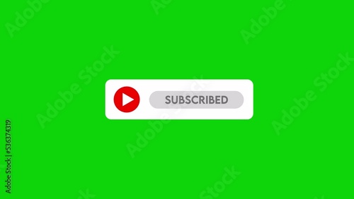 Elegant YouTube Subscribe Button Animation