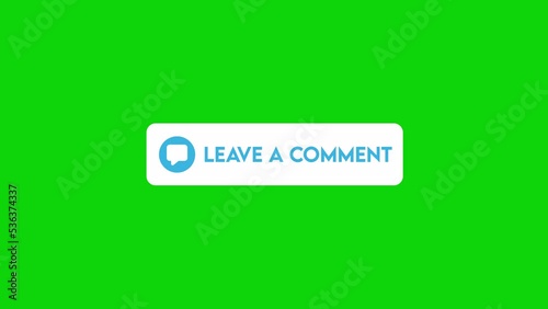 Elegant YouTube Leave a Comment Button Animation