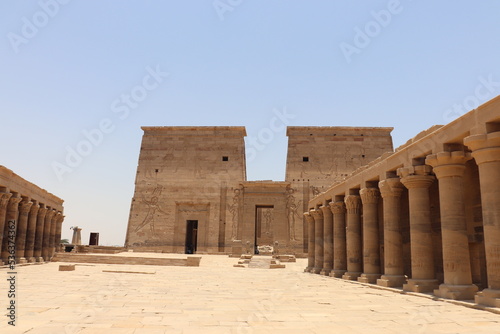Philae temple on Agilika Island in Aswan, Egypt 