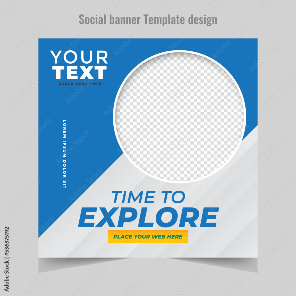 Time to explore social media post Time to explore social media post