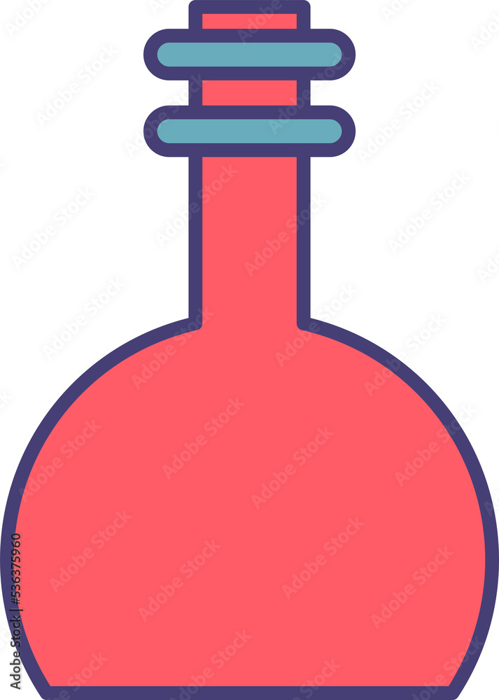 Fototapeta premium laboratory flask icon illustration