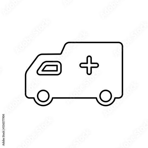 Hospital car icon