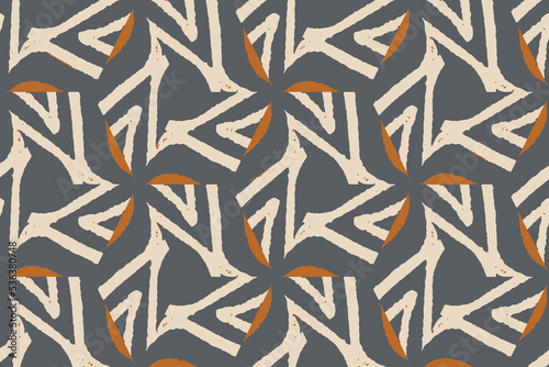 Ethnic Vector Ikat Boho Rug. Coconut Abstract Ornament. Pillowcase Hippie Bohemian. Mosaic Design.