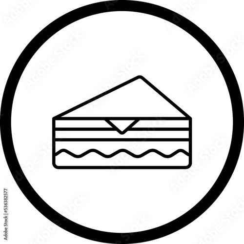 Deli Style Sandwich Icon Style
