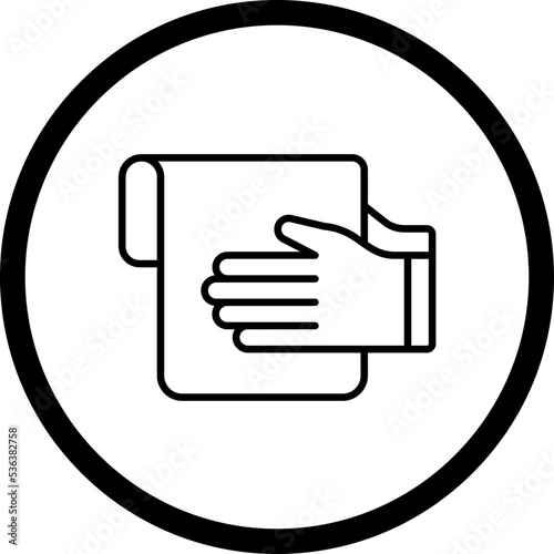 Hand Towel Icon Style