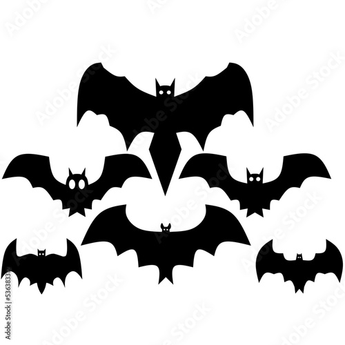 Flying bats, Halloween flying bats