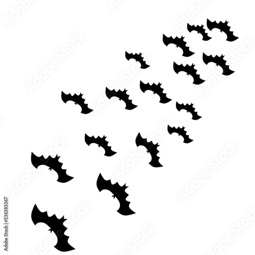 Flying bats, Halloween flying bats