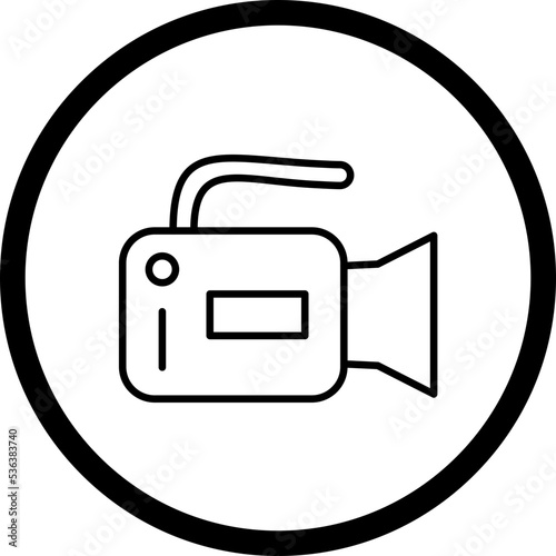 Video Camera Icon Style