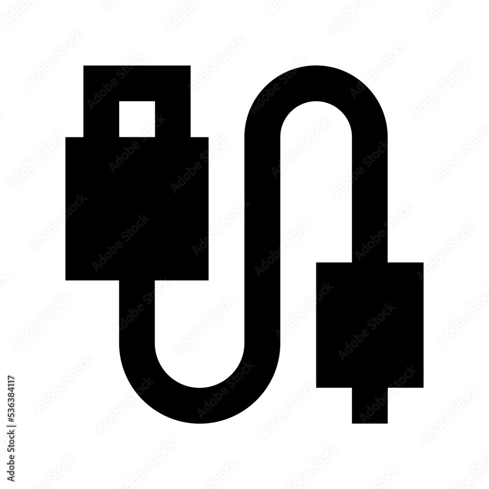 Usb Plug Flat Vector Icon Usb Plug Flat Vector Icon