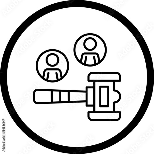 Public Auction Icon Style