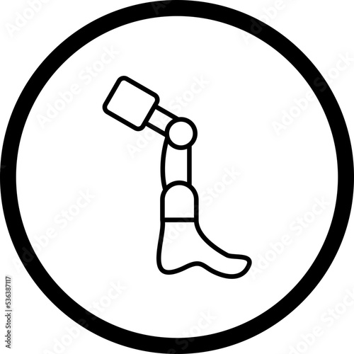 Bionic Leg Icon Style