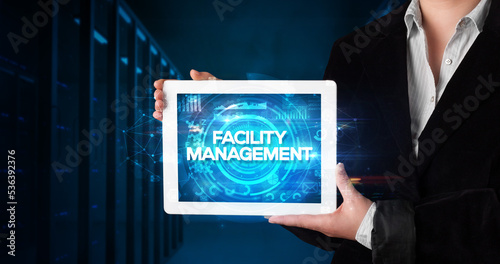 Wallpaper Mural Person holding tablet, business concept Torontodigital.ca