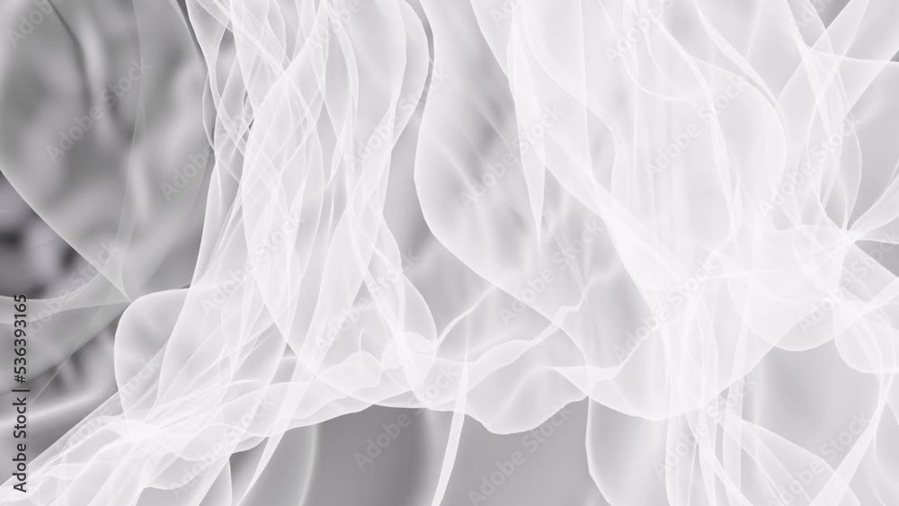 silk black white background looped animation