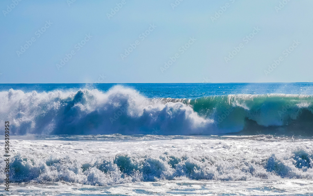 Extremely huge big surfer waves at beach Puerto Escondido Mexico. Extremely huge big surfer waves at beach Puerto Escondido Mexico.