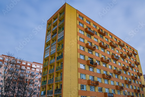 Apartment building in Slezska Ostrava area of Ostrava, Czech Republic