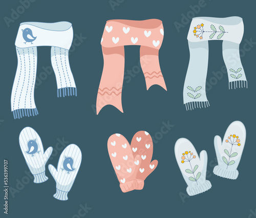 scarf and mittens set, cozy, winter set