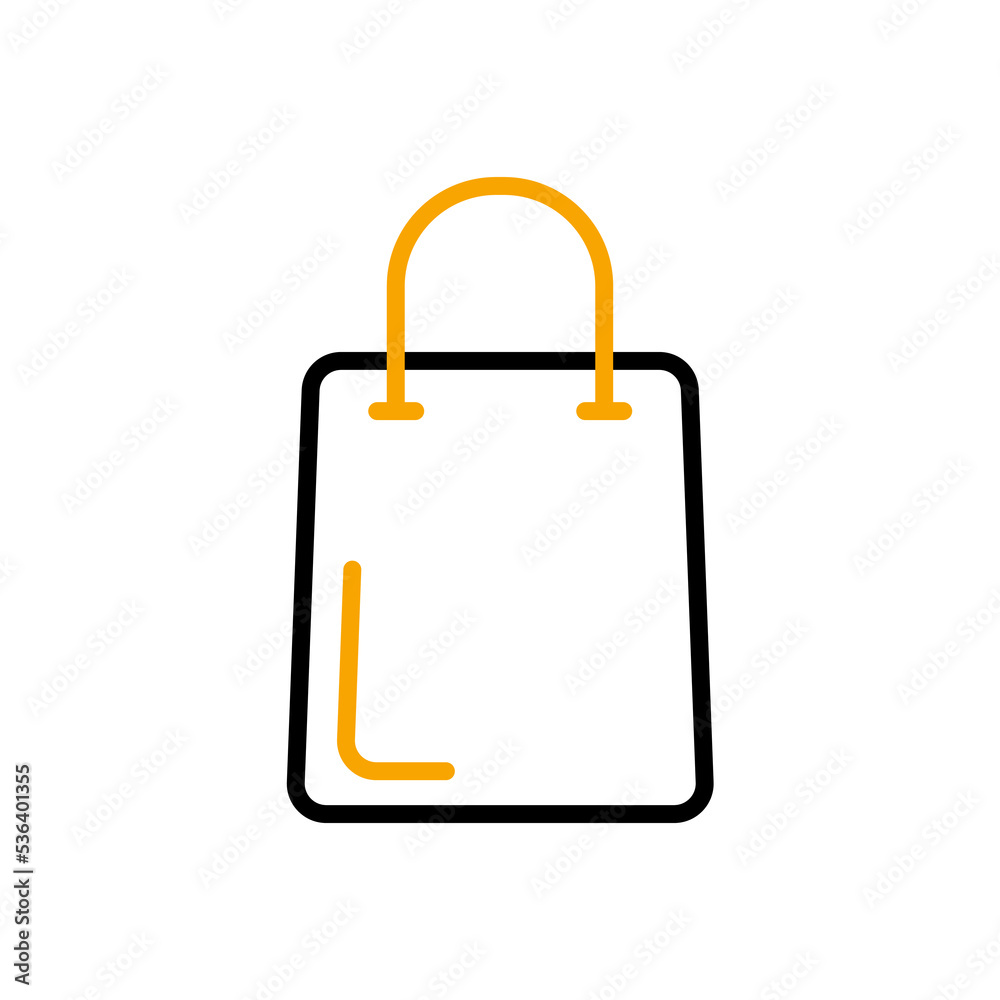 shopping bag line icon. Simple element illustration. shopping bag concept outline symbol design. shopping bag line icon. Simple element illustration. shopping bag concept outline symbol design.