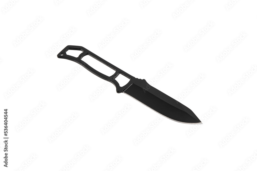 Throwing knife black. Weapon of a ninja or assassin. Isolate on a white back. Throwing knife black. Weapon of a ninja or assassin. Isolate on a white back.
