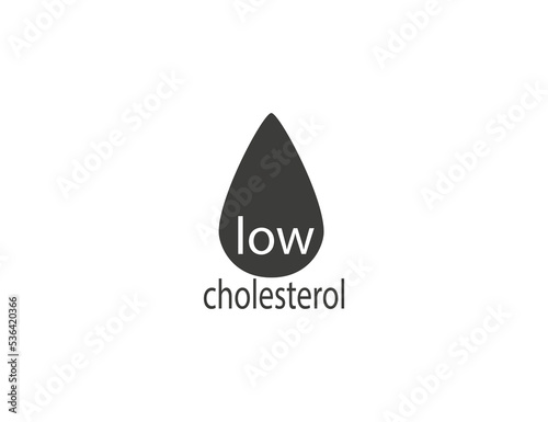 Blood, low cholesterol icon. Vector illustration.