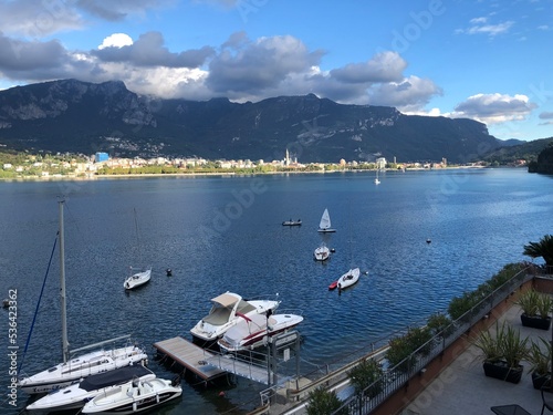 boats on the lake