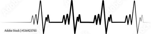 heartbeat on the monitor. heartbeat plus line. Gangrenous pulpitis logo on a dark background. Heartbeat line as a symbol. Gangrenous pulpitis disease. Gangrenous pulpitis photo