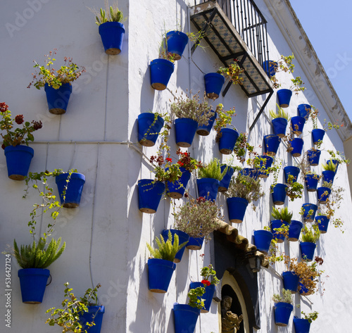 Photography Barcelona - Building with Blue Pots in Poble Espanyol
