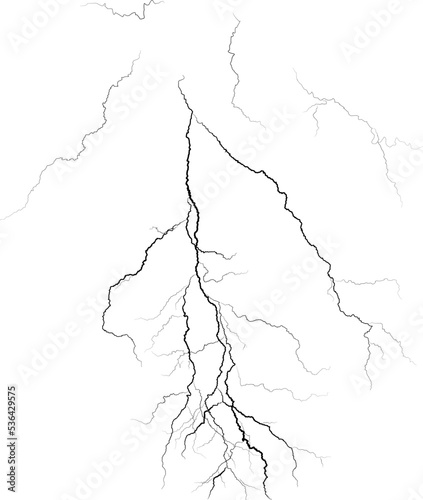 Strokes of cloud-to-ground lightning strike, Lightning between clouds and ground