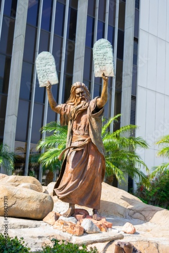 Commandments of Moses The Crystal Cathedral Tower is a Protestant Christian church in the city of Garden Grove, California, United States.