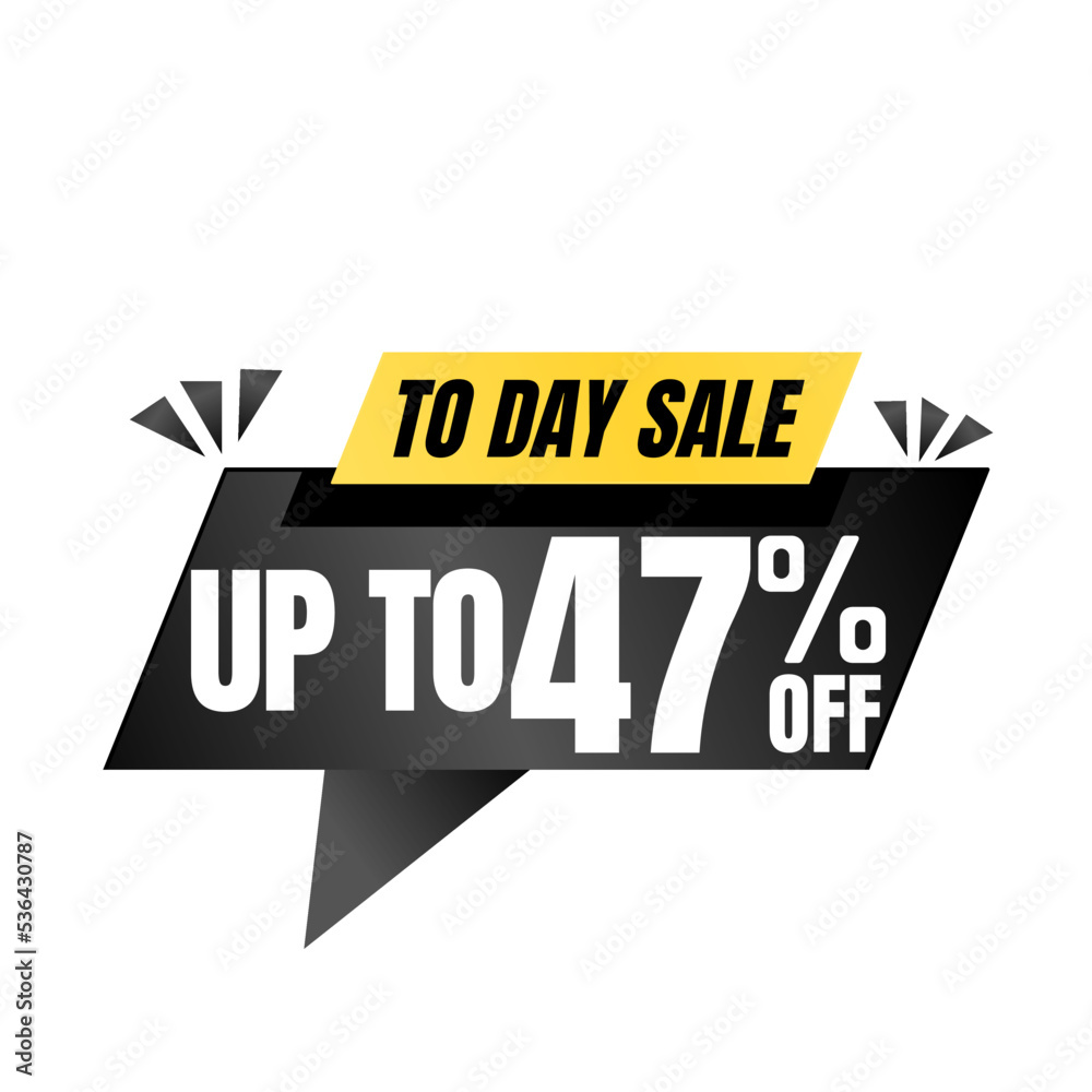 47% off sale balloon. Black vector illustration . sale label design, Forty seven 47% off sale balloon. Black vector illustration . sale label design, Forty seven