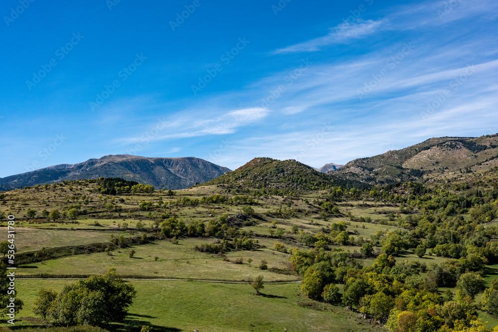 Fototapeta premium landscape with mountains and blue sky