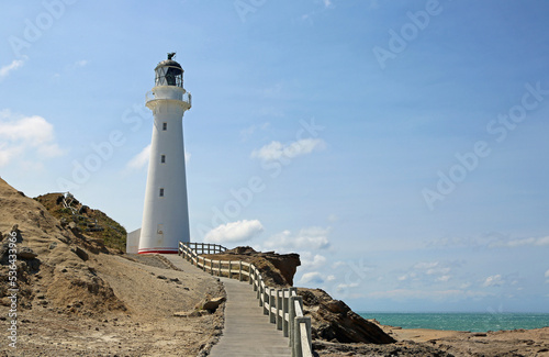 Castlepoint lighthouse - New Zealand photo