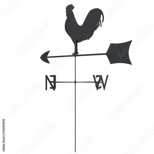 3d rendering illustration of a weather vane