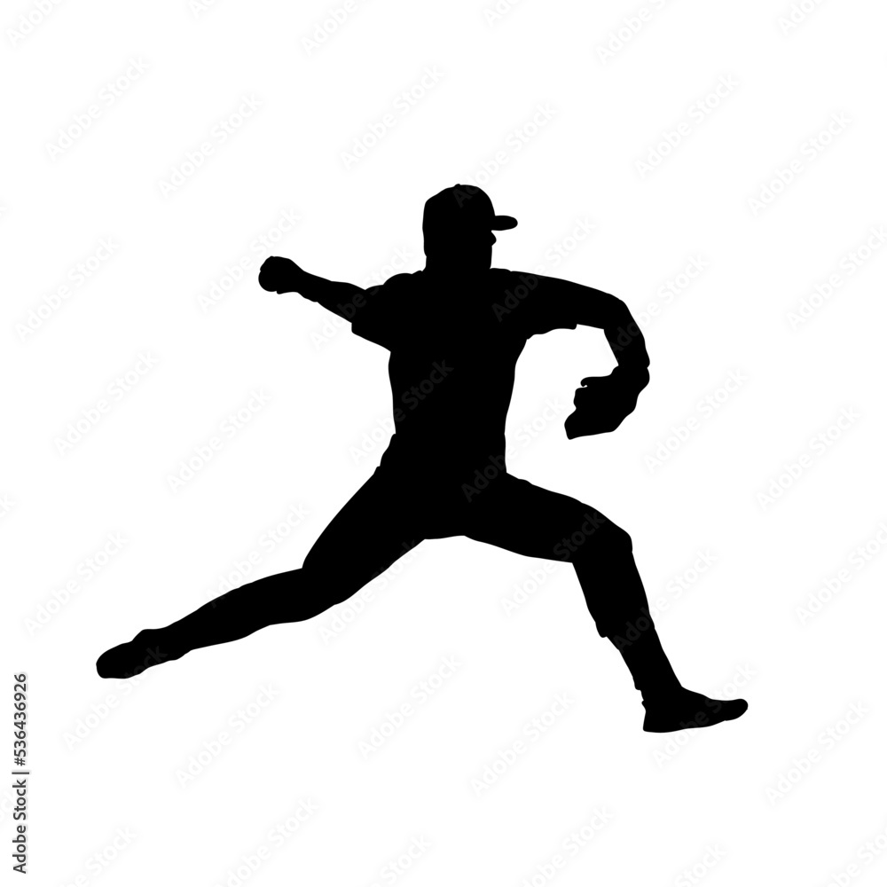 baseball player silhouette