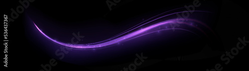 Purple light trail, wave speed, trace line twirl