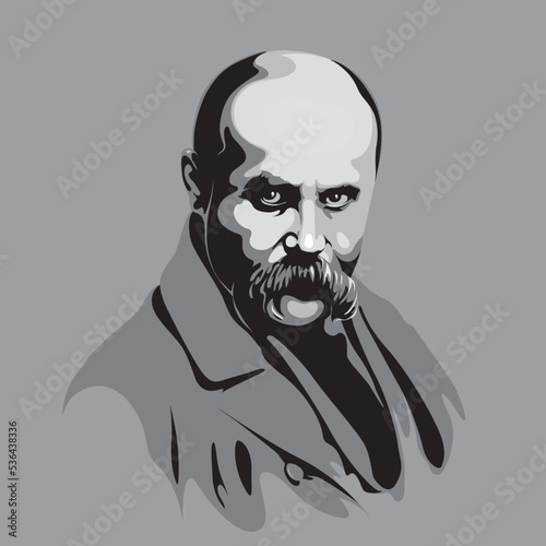 Taras Shevchenko, the most famous Ukrainian poet photo