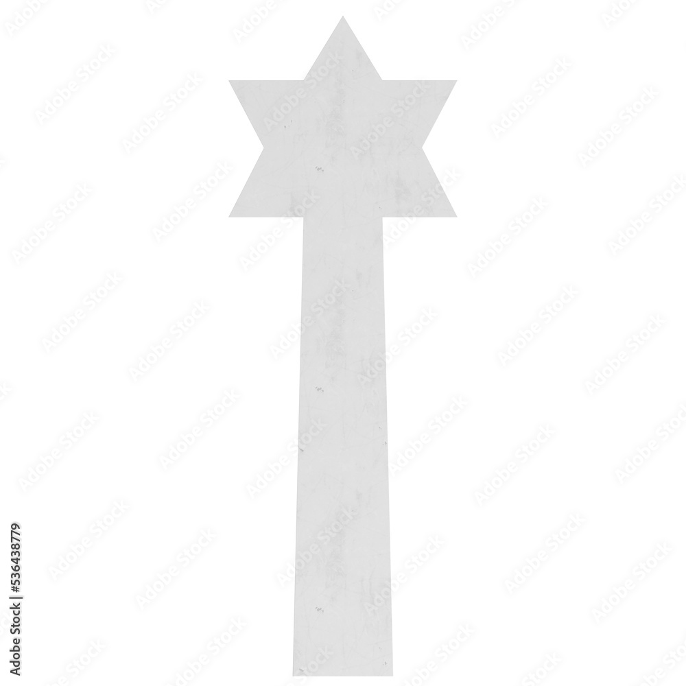 3d rendering illustration of a war memorial star of David 3d rendering illustration of a war memorial star of David