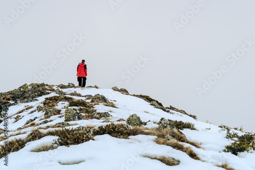 man at the misty top