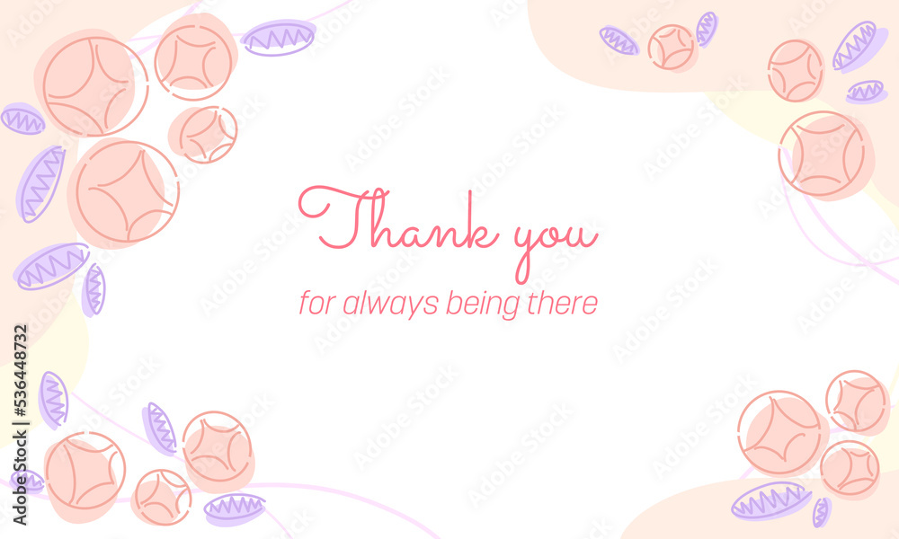 Flower Frame Background - Thank you card Flower Frame Background - Thank you card