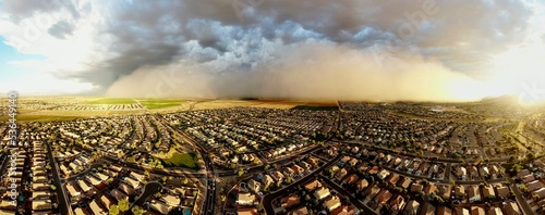 The power of a Monsoon outflow. They create immense walls of dust, also know as a “Haboob” in other parts of the world. 
