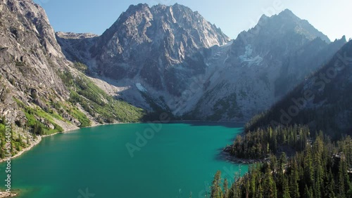 Colchuck Lake at The Enchantments in Leavenworth Washington photo