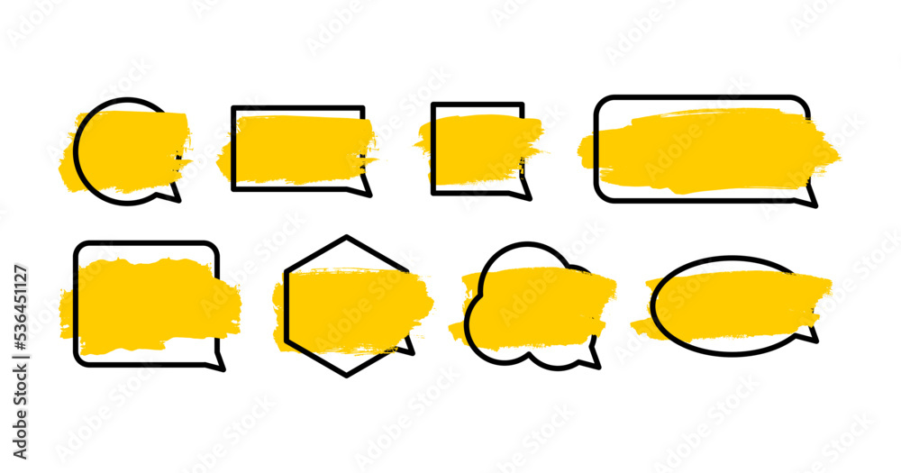 set of speech bubbles set of speech bubbles