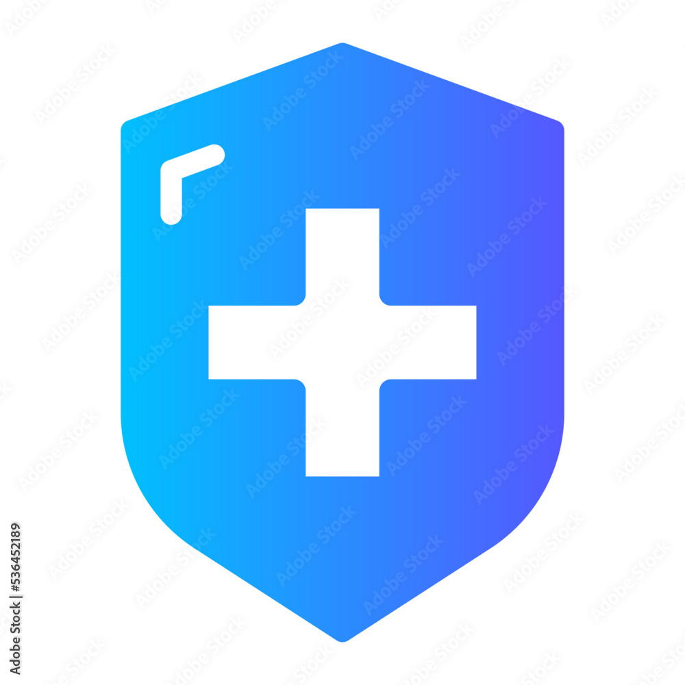 Obraz premium protection gradient icon