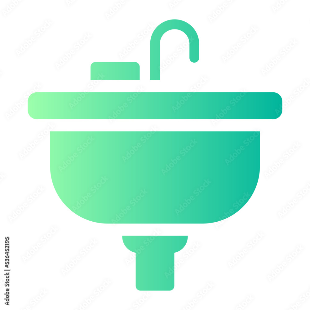 sink gradient icon sink gradient icon