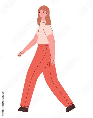 red haired woman