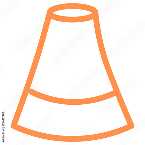 power nuclear reactor outline icon