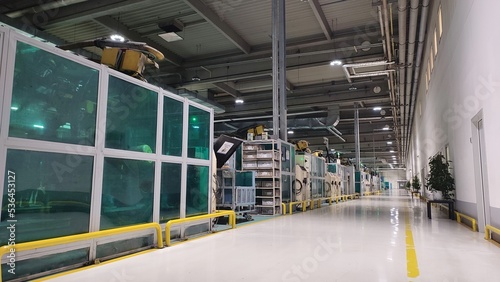 Production hall in the factory
