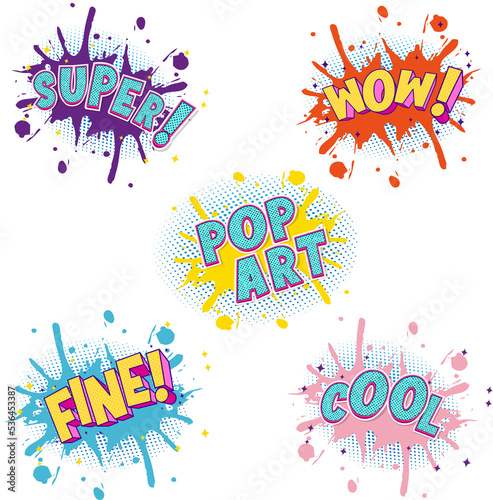 Pop art  stickers