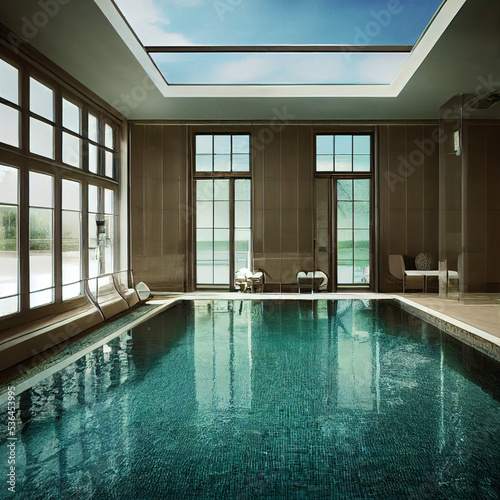 Luxury pool in a hotel © mech